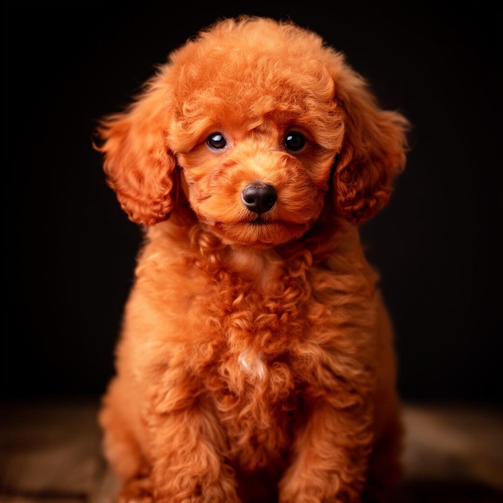 Chiot de type caniche présenté aux familles suisses